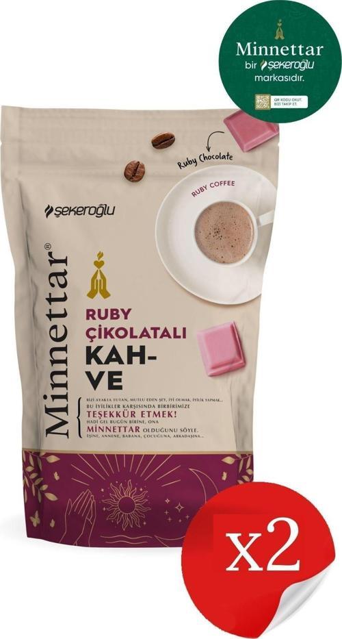 Minnettar Ruby Çikolatalı Kahve 2 X 165 gr ( 2 Paket )