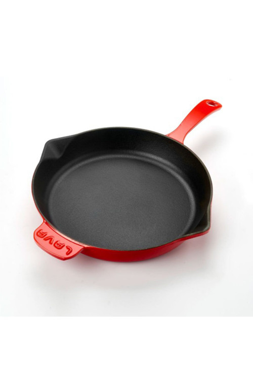 Döküm Kızartma Tavası 28cm Kırmızı