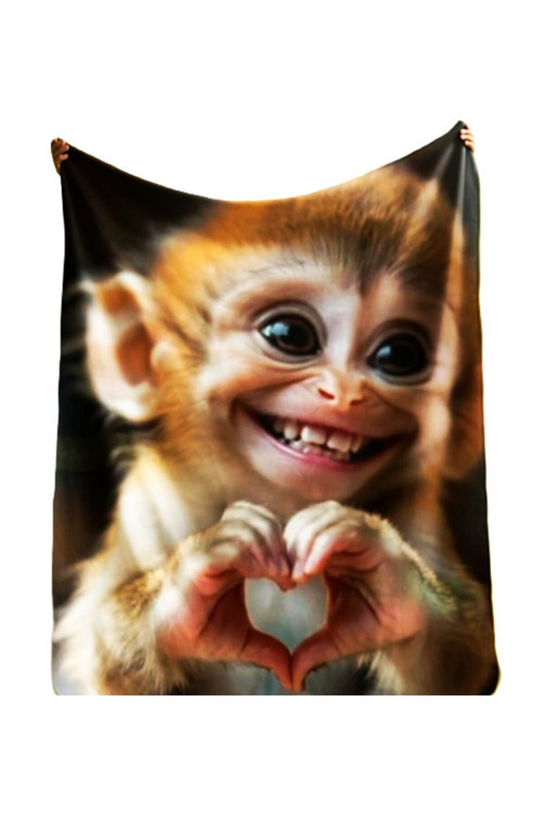 80X150 CM BANYO&PLAJ&ÇOCUK BEBEK HAVLUSU HİPOALERJENİK HIZLI KURUMA MAYMUN KALP ORGANİK PAMUKLU