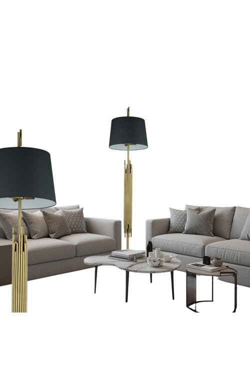 Straordinario Modern Tasarım Lambader Sarı 180cm