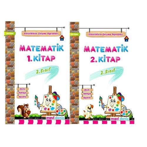 Mavi Deniz Yayınları 2. Sınıf Matematik 1. Kitap ve 2. Kitap