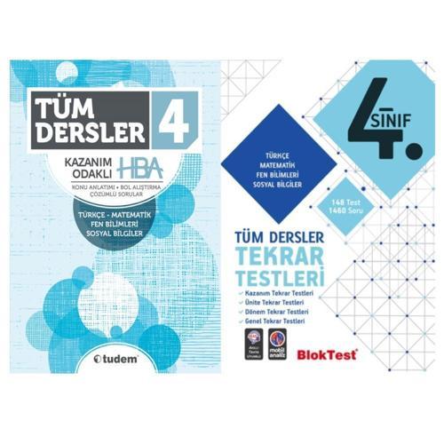 Tudem 4. Sınıf Tüm Dersler Kazanım Odaklı HBA - Tüm Dersler Tekrar Testleri
