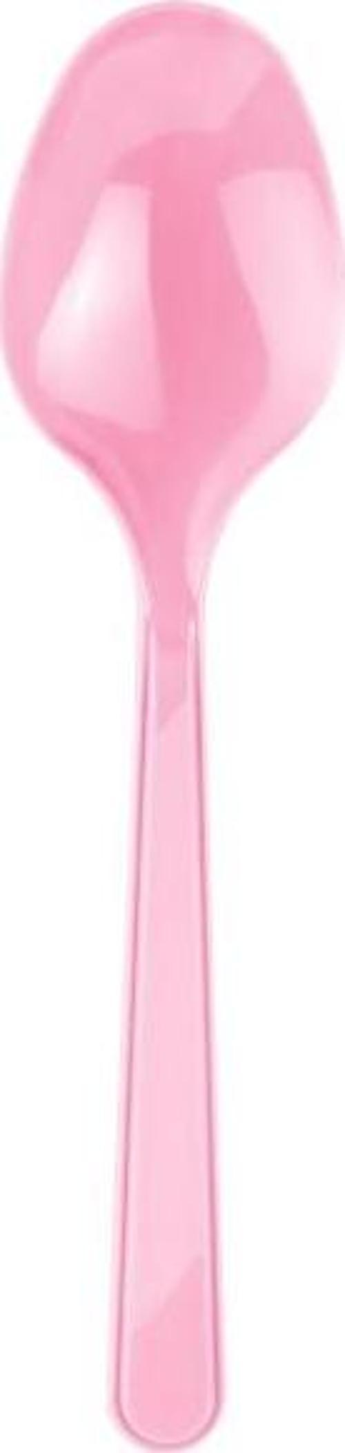 Roll-Up Plastik Kaşık Pembe 25li
