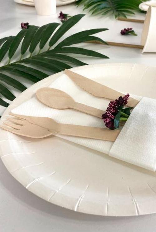 Roll-Up Doğa Dostu Ahşap Bıçak 8li
