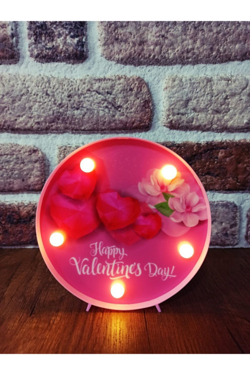 Valentines Day 3d Led Lamba Dekoratif