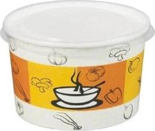 Şeffaf Kapaklı Karton Çorba Kasesi 16oz 11x6cm 25li
