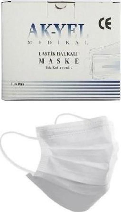 Üç Katlı Bez Maske 50li