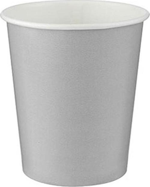 Roll-Up Karton Bardak Gümüş 200cc-8oz 8li
