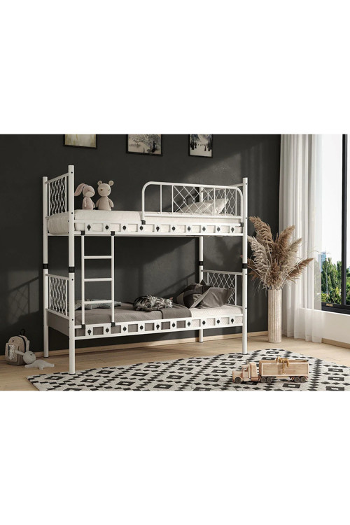 DZGN HOME METİS GENÇ ÇOCUK YATAK ODASI METAL RANZA VE KARYOLA - 90 x 200 CM