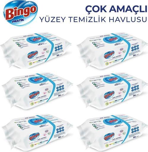 Pratik Yüzey Temizlik Havlusu Beyaz Sabun 96x6 (576 YAPRAK)
