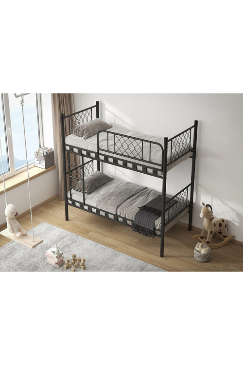 DZGN HOME METİS GENÇ ÇOCUK YATAK ODASI METAL RANZA VE KARYOLA - 90 x 200 CM