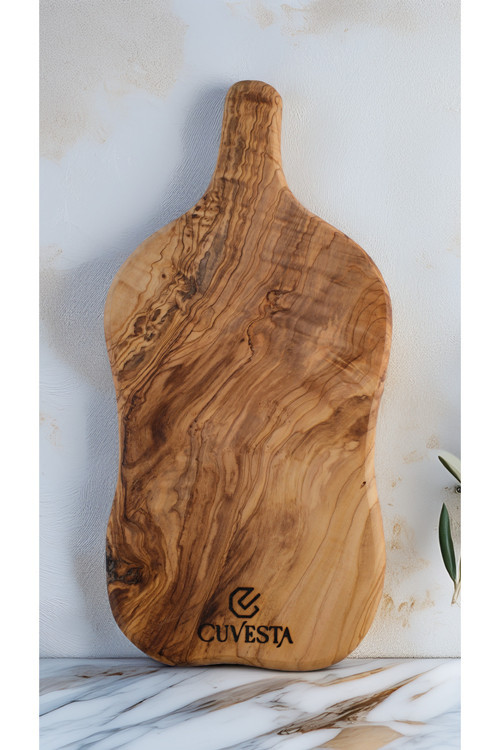 Zeytin Ağacı El Yapımı Kesme Tahtası 32x15 Cm