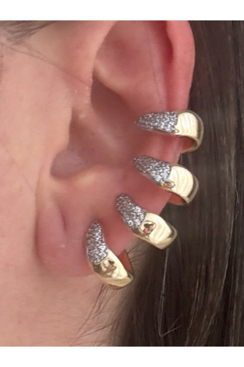 Özel Seri Taşlı Earcuff (Kıkırdak Küpesi)