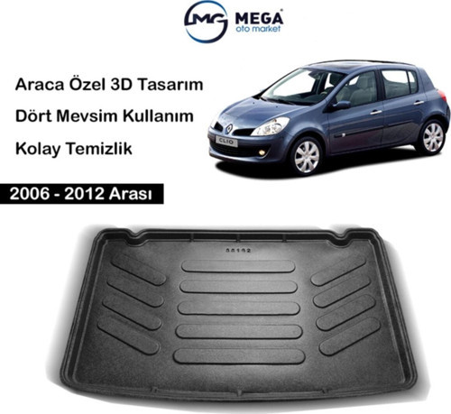 Renault Clio 3 Bagaj Havuzu Kancalı