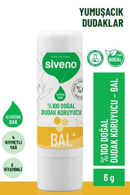 %100 Doğal Dudak Koruyucu Bal Bitkisel Lip Balm Dudak Kremi Nemlendirici Parlatıcı Onarıcı 6 gr