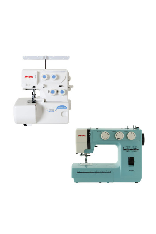 8002D Overlok Makinesi ve TR2023 Dikiş Makinesi