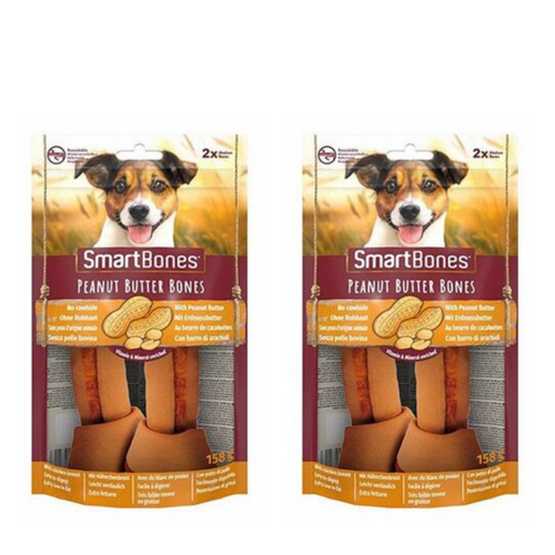 Smart Bones Yer Fıstığı Ezmeli Orta Irklar İçin Düğümlü Köpek Ödül Kemiği (2li) 158Gr X 2 Adet