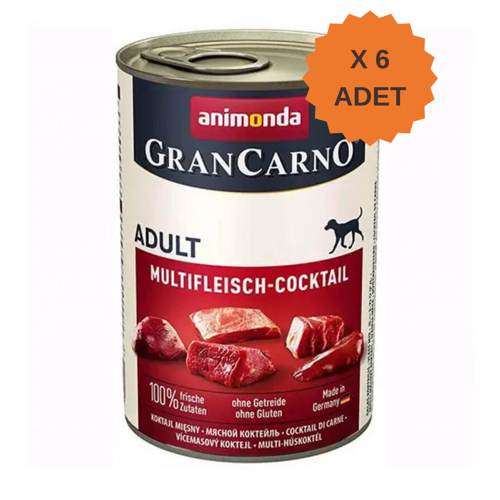 GranCarno Karışık Etli Yetişkin Köpek Konservesi 400Gr X 6 Adet