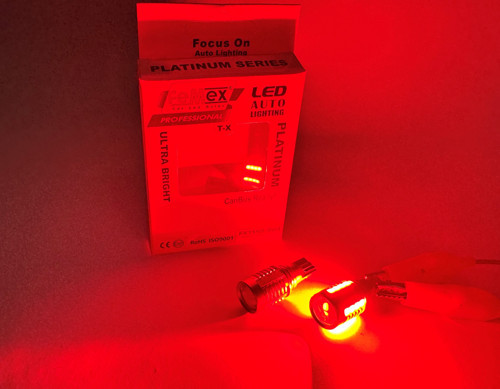 Platinum Mercekli T15 W16W 3035 Chip 18smd Kırmızı 10W Led Ampul