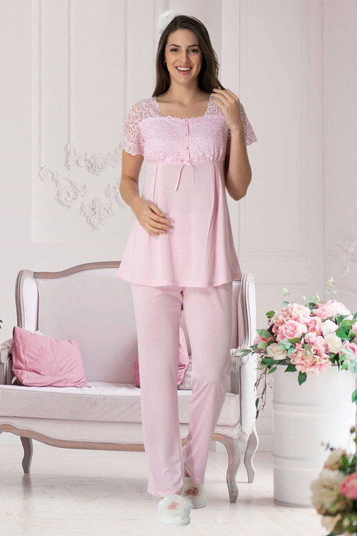Carpediem 1539 Pembe Lohusa Pijama Takımı