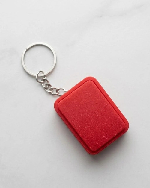 Kırmızı Kart Şekilli Clicker Anatarlık, Hakem Anahtarlık, 4x3cm