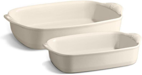 Fırın Kabı Dikdörtgen 2´li Set (9650&9652) Ekru/Clay - craft box