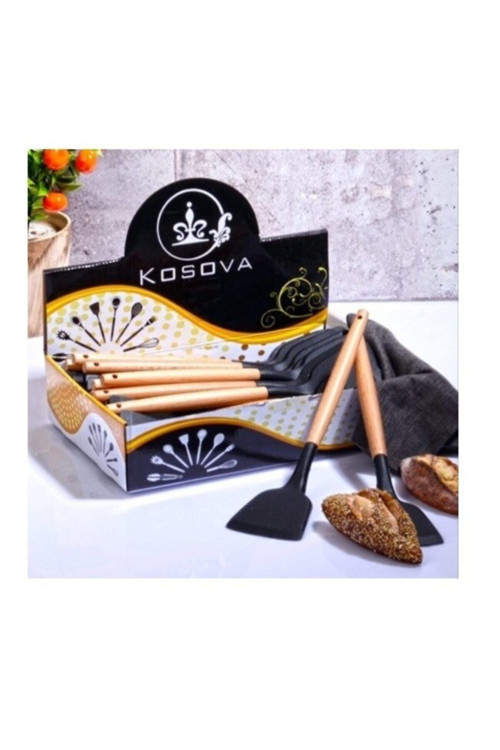 SLK-204 BAMBU SİLİKON SPATULA SİYAH