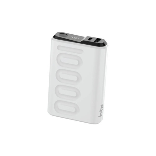 TPB15 10000mAh PD 20W USB-C USB-A QC 3.0 22.5W Süper Hızlı Şarj Destekli Dijital Ekranlı Mini Powerbank Beyaz