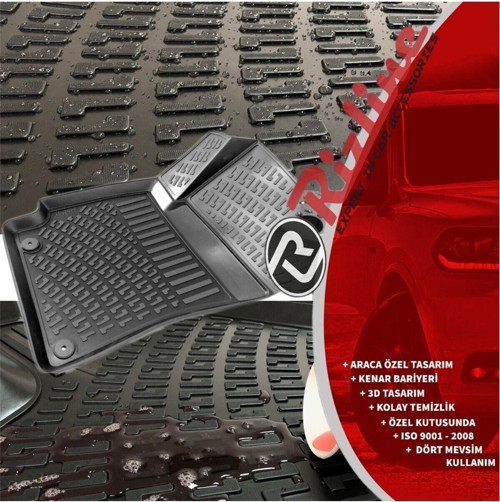 Chery Omoda 5 2022+ 3D Siyah Paspas