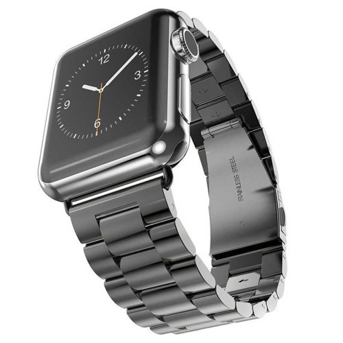 Watch 38mm Uyumlu KRD-04 Metal MKST Kordon-Siyah
