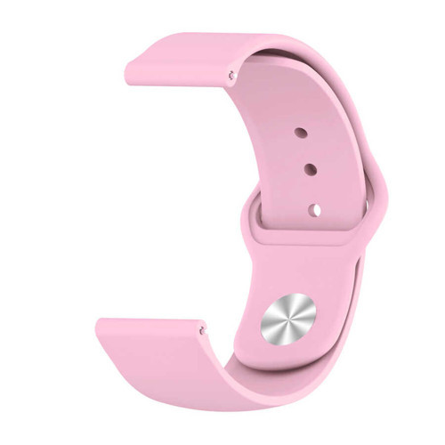 Gear S3 KRD-11 22mm Uyumlu MKST Kordon-Pembe