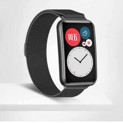 Huawei Watch Fit Metal Kordon Dönüştürücü Mkst- Siyah
