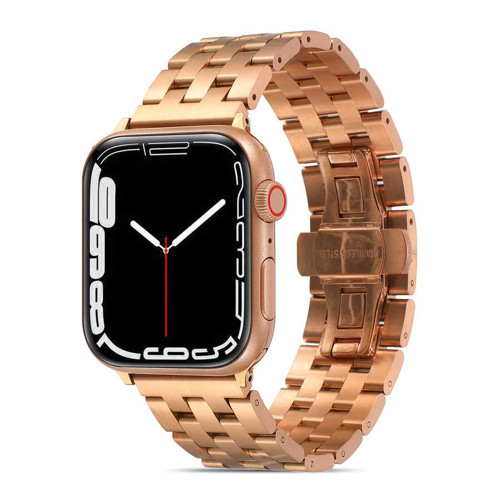 Watch 7 45mm Uyumlu KRD-20 Metal MKST Kordon-Rose Gold