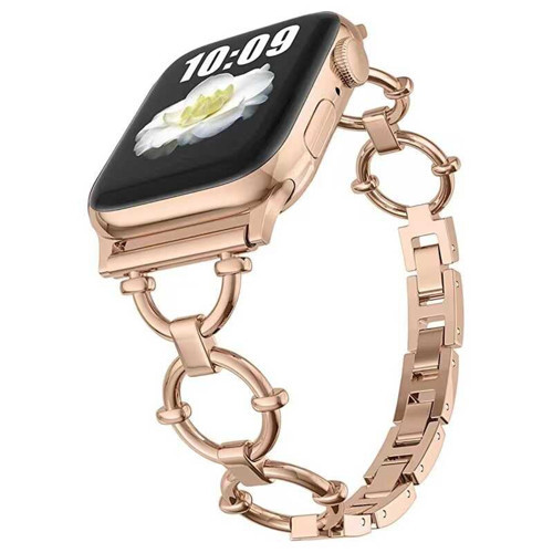Maks Technology Watch 44mm Uyumlu KRD-56 Metal MKST Kordon-Rose Gold