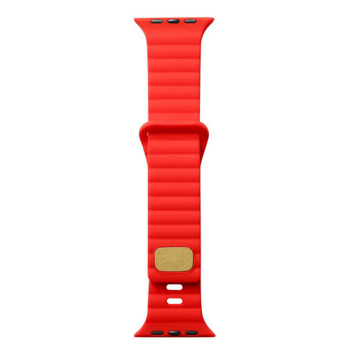 Watch Ultra 49mm Uyumlu KRD-73 Uyumlu MKST Kordon-Kırmızı