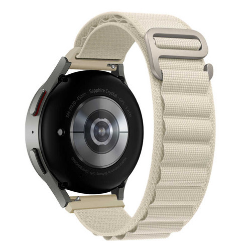 Huawei Watch Gt 3 46Mm Uyumlu Krd-74 22Mm Hasır Mkst Kordon-Beyaz