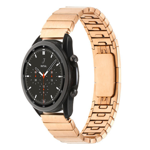 Galaxy Watch 46mm Uyumlu KRD-82 22mm Metal MKST Kordon-Rose Gold