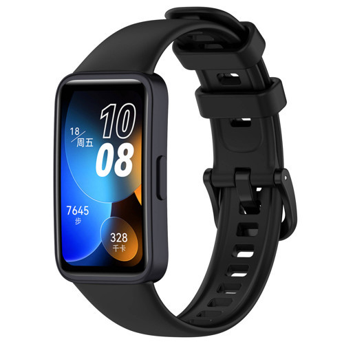 Huawei Band 8 Uyumlu Klasik Mkst Kordon-Siyah