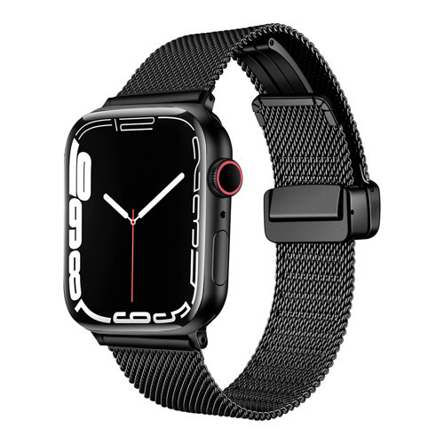Watch 38mm Uyumlu KRD-85 Metal MKST Kordon-Siyah