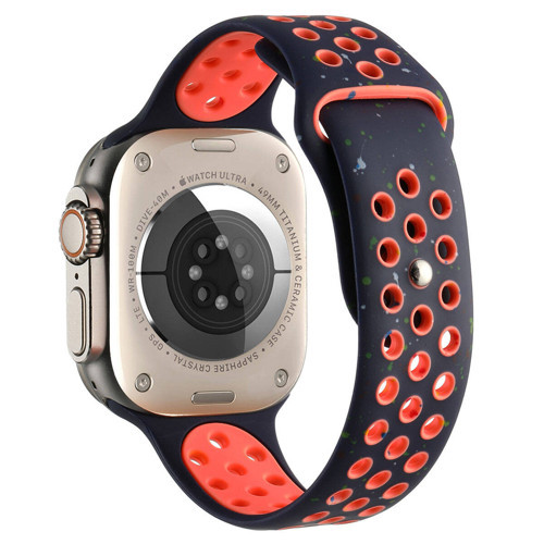 Watch 42mm Kordon Yeni Seri 2023 KRD-02 Uyumlu Strap Kayış MKST- Lacivert