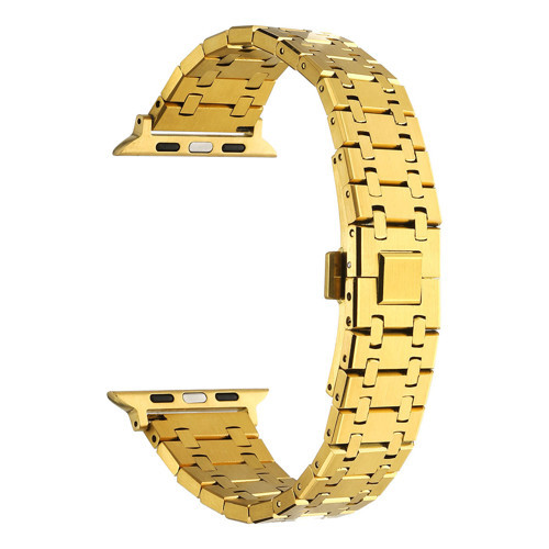 Watch 44mm Uyumlu KRD-83 Metal MKST Kordon-Gold