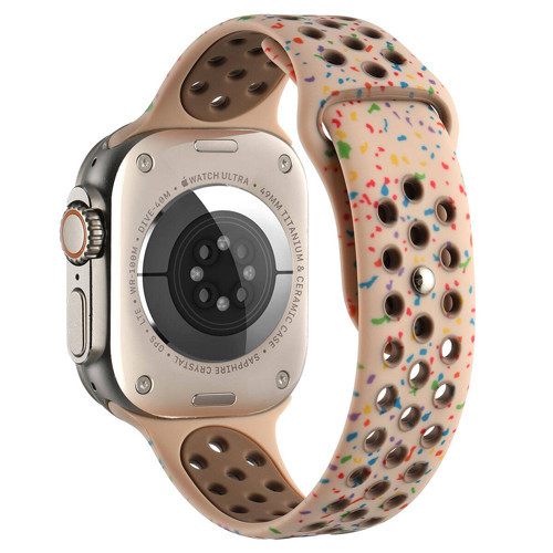 Watch Ultra 49mm Kordon Yeni Seri 2023 KRD-02 Uyumlu Strap Kayış MKST- Krem