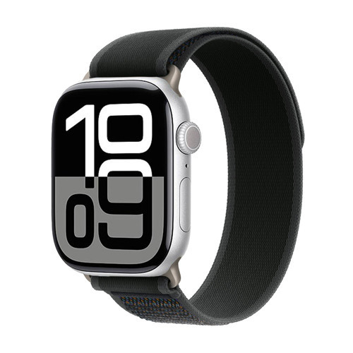 Watch 10 46mm Uyumlu MKST KRD-77 Hasır Kordon-Siyah-Gri
