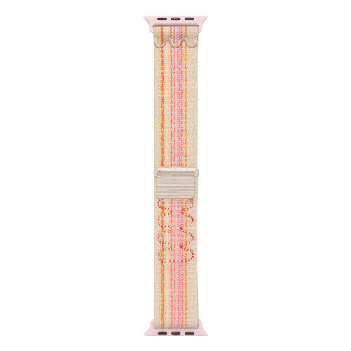 Watch 38mm Uyumlu KRD-91 Hasır Kordon Strap Kayış MKST- Pembe