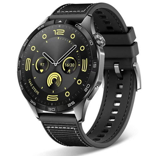Galaxy Watch 46mm Uyumlu MKST- KRD-102 22mm Silikon Kordon-Siyah