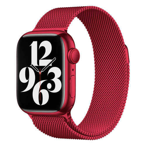 Watch Ultra 49mm MKST- Band-01 Metal Kordon-Kırmızı