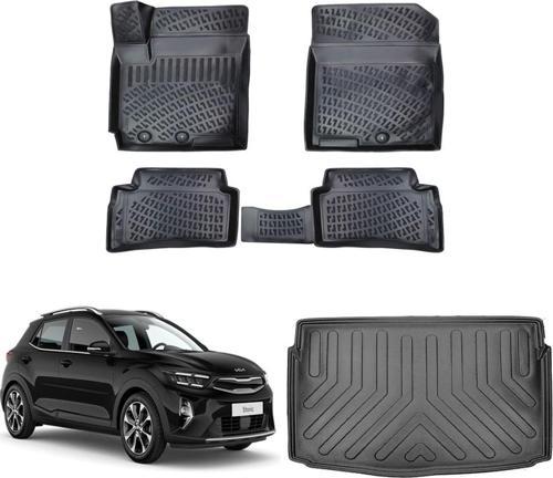 Kia Stonic 2021 3d Havuzlu Paspas Ve Bagaj Havuzu Siyah