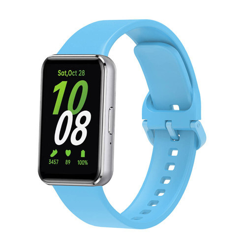 Galaxy Fit 3 Silikon Kordon MKST KRD-110 Strap Kayış-Mavi