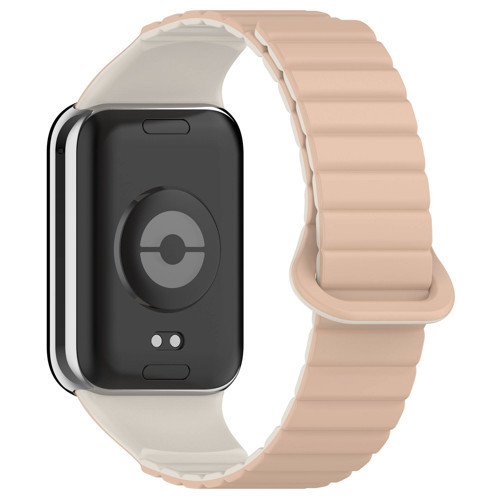 Mi Band 8 Pro Silikon Kordon MKST KRD-105 Strap Kayış-Pudra