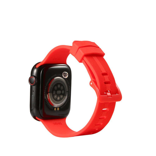 Watch 7 41mm KRD-23 Uyumlu MKST Kordon-Kırmızı
